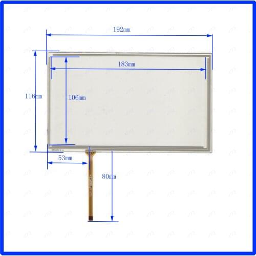 ZhiYuSun XWT1470 192*116mm 8inch 4 wire TOUCH SCREEN touch panel this is compatible 192*116