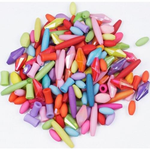50/100/200Pcs/Lot Candy Color Acrylic Round Big Hole Spacer Beads For Jewelry Making DIY Bracelet Necklace Accessories
