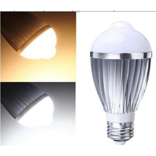 50PCS 5W/7W/9W E27 B22 LED PIR Infrared body sensor light 5730SMD human induction LED Lamp AC85-265V Auto Motion Detection