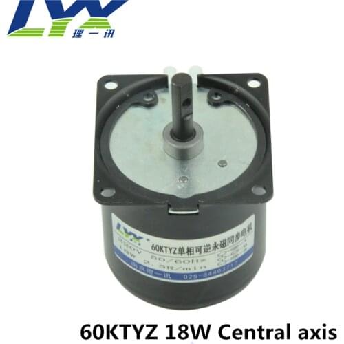 60KTYZ 18W 10RPM central axis Permanent magnet synchronous motor ,AC gear reducer motor