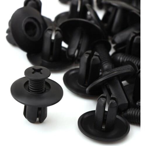 8mm Black Car Fastener clip for MAZDA 2 3 M3 M5 M6 RX-8 MX-5 Atenza CX5 CX-7 CX-9