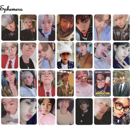 10pcs KPOP EXO BAEKHYUN SEHUN CHANYEOL Delight Album LOMO Cards Fashion Self Made Paper Photo Card Photocard Autograph