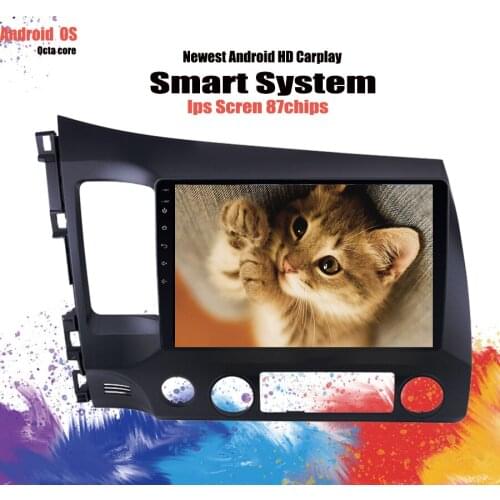 2Din Android 10.0 10.1" Car Radio Stereo For Honda Civic 2006 2007 2008 2009 2010 2011 GPS Navigation Multimedia Audio Player