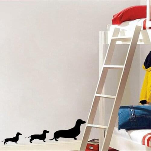 Free Shipping Dachshund Family Dogs Wall Decals ,Weiner Dog Wall Stickers