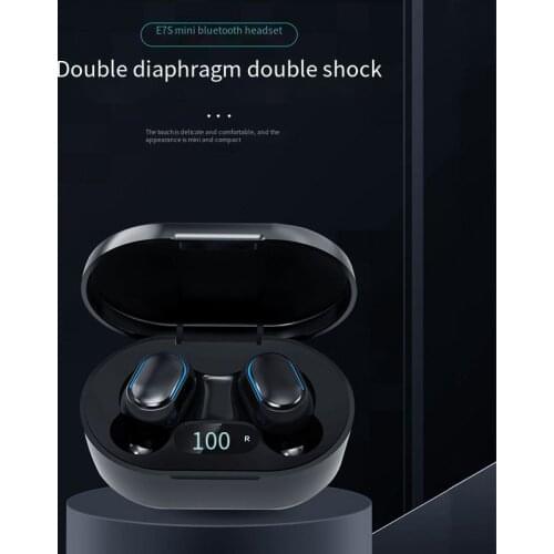 TWS Bluetooth Earphones with Microphone Touch Control Wireless Headphones HIFI Mini In-ear Earbuds Sport Running Headset HD Call