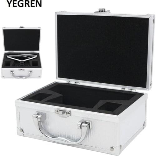 Aluminium Alloy Suitcase Binocular Magnifier Packing Box Built-in Bubble Metal Box with Lock for Eyeglass Type Dental Loupe