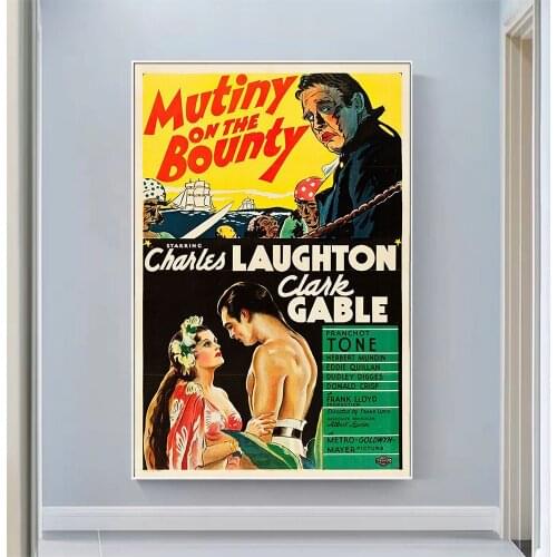 CP1108 Mutiny on the Bounty Classic Hot Movie Print Silk Fabric Poster Indoor Wall Art Decor Gift