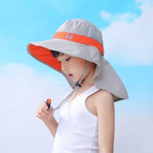Children Sun Hat Kids Wide Brim Bucket Cap Summer Beach Hat Girls Outdoor Travel Sun Hats Casual Fisherman Caps