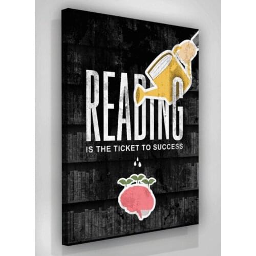 Home Decor Canvas Brain Letters White Paintings Pictures Cartoon Cute Wall Art Printed Modular Poster Frame Artwork Living Room