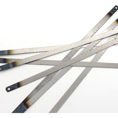 HOT 10PCS Hacksaw Frame Saw Blade 300mm Hand 12inch Saw Blade 24T Single Side Woodworking Metal Cutting Fine Tooth Saw Hand Saw