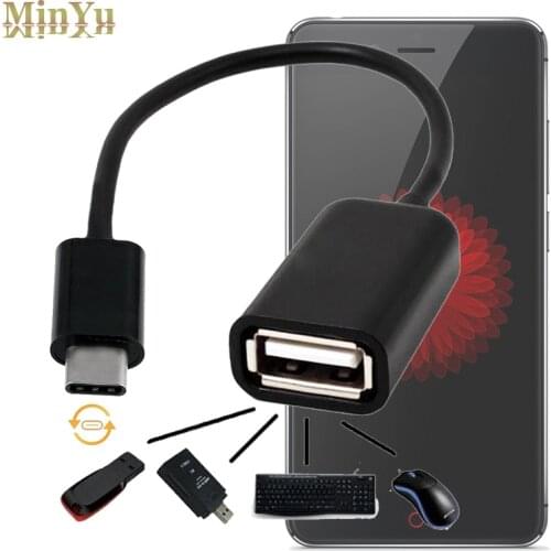 USB Type C Male to USB 2.0 Cable Adapter OTG Data Sync Charging Connector for Lenovo Tab 4 8 Plus, Tab 4 10 Plus OTG Adapter