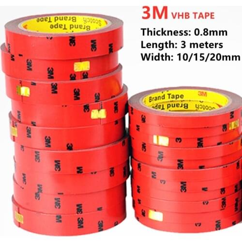 3M Car Special Double-sided Tape VHB Strong Tape Acylic Adhesive 10mm 15mm 20mm No Trace Tape For Home Office Car