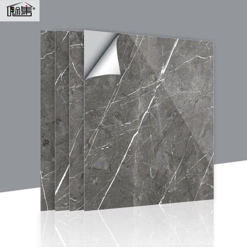 Creative marble stickers waterproof and thickened kitchen oil-proof PVC wallpaper bathroom toilet non-slip stickers