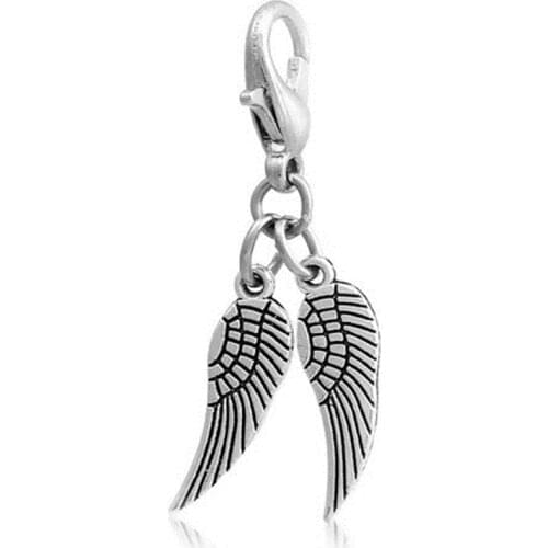 10pcs Zinc Alloy Knitting Stitch Markers Angel Wing Crochet Stitch Lock Needlework Accessories Knit Locking Stitch Marker 31*7mm