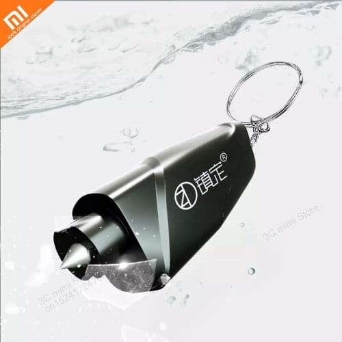 Youpin car broken window seat safety hammer rescue escape rescue tool belt cutter key chain hammer smart home