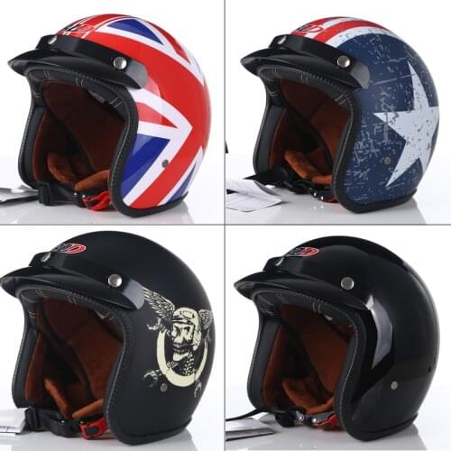 Moto Vespa Vintage Summer Casque Capacete Cruiser Motorcycle Helmets Retro Moto Open Face ABS Scooter Helmets 3/4 Chopper Casco