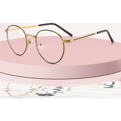 Korean Brand Design Titanium Round Glasses Frame for Men Women Vintage Circle Eyeglasses Prescription Eyewear Oculos De Grau