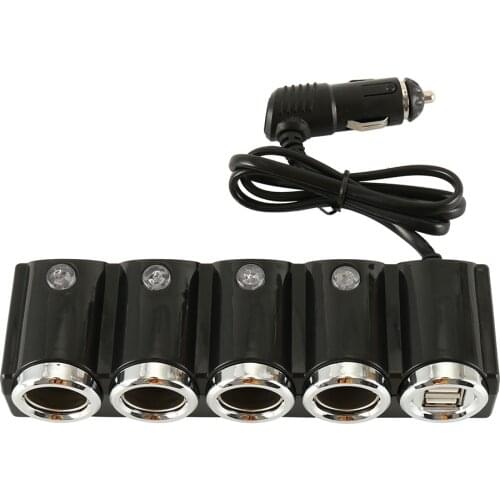 New USB Charger Supply Car Cigarette Lighter Socket Splitter Power Charger Adapter Charging Dual USB Ports for Smartphones