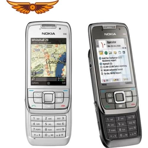 Original Nokia E66 Unlocked 3G Mobile Phone WIFI GPS Bluetooth Russian Keyboard Slider Phone in stock