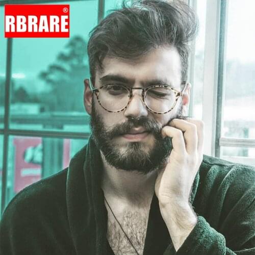 RBRARE Round Glasses Frame Men Retro Alloy Frame Glasses Women High Quality Eyeglasses Frame Women Monturas De Lentes Mujer