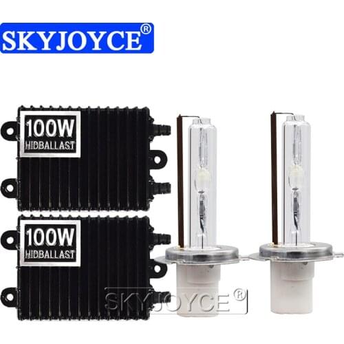 SKYJOYCE 12V 100W High Power Ballast Super Bright H3 H1 H11 9005 9006 D2H H7 6000K 4300K 8000K Car Headlight HID Conversion Kit
