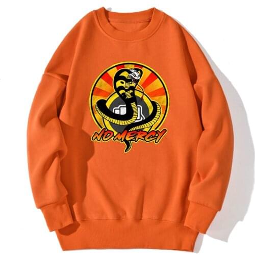 Cobra Kai Drop shoulders Sweatshirt For Mens Fashion Long Sleeve Tops Hip Hop Hipster Clothing Retro Casual Sudaderas Masculino