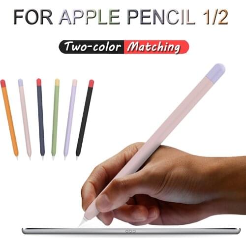 Tablet Touch Stylus Pen Protective Cover for Apple Pencil 2 1 Cases Portable Soft Silicone Pencil Case High Quality Accessory
