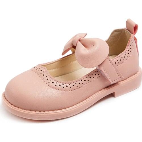 Kid Girls Summer Walking Shoes Fashion PU Leather Shoes Antiskid Princess Shoes Spring Children Outdoor Flats for School Party