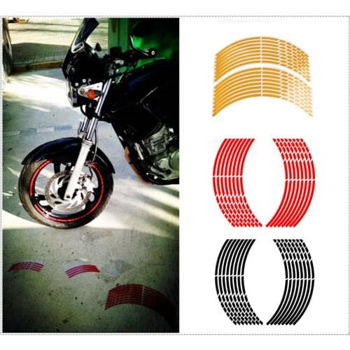 Universal motorcycle accessories wheel hub reflective sticker for SUZUKI GSF600 Bandit GS1000 GS500E GS550M GSX1100F Katana