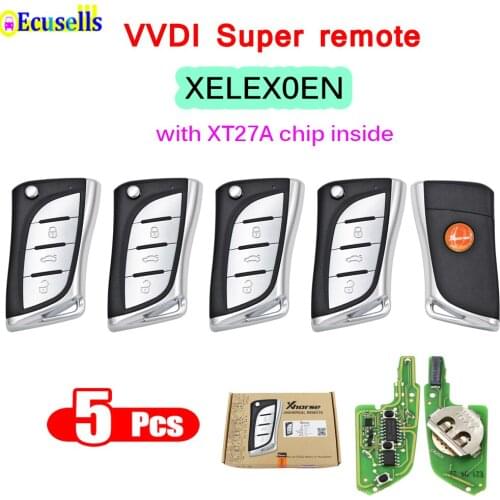 5PCS Xhorse XELEX0EN Universal Super Remote Key XE Series for Lexus Type for VVDI2 VVDI Mini Key Tool English Version XELEXOEN