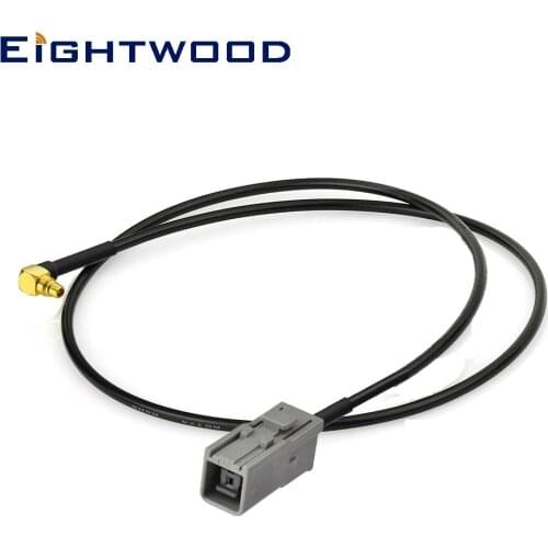 Eightwood RF Adapter Cable RG174 50 cm MMCX Male Right Angle to HRS GT5-1S Female for Car GPS Antenna Bluetooth Customizable