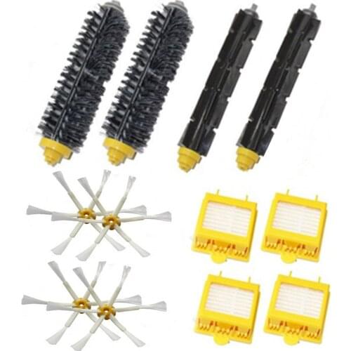 High Quality 2 Bristle & Flexible Beater Brush & 4 Hepa Filter & 6-armed Brush kit for iRobot Roomba 700 Series 770 780 790