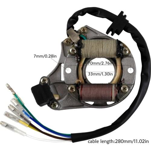 1pcs 2 Coil 5 Wire Stator Magneto 50cc 70cc 90cc 110cc 125cc ATV Quad Scooter Moped