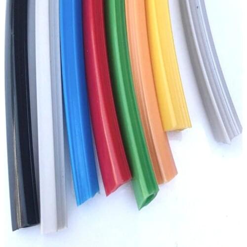 10 meters 20/30/40/50 series 6mm/8mm /10mm flat seal for 2020 aluminum profile soft Slot Cover/ Panel Holder C-Beam machine