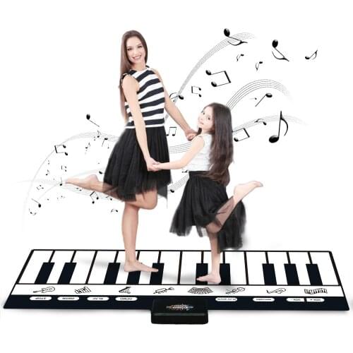 180x72cm 24 Keys Multifunction Musical Piano Mat Keyboard Baby Play Mat Rug Musical Instrumnets Educational Toys for Kids Gifts