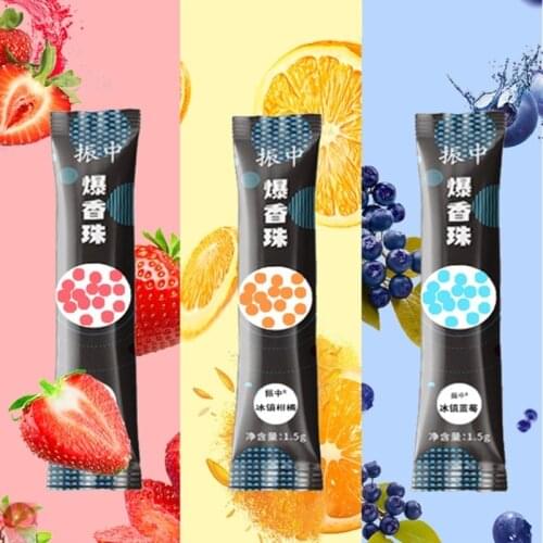 200 Pcs Capsule Mint Beads Mix Flavor Menthol Explosion Pops Cigarette Filter Brush Ball for Smoking Holder Cigarette