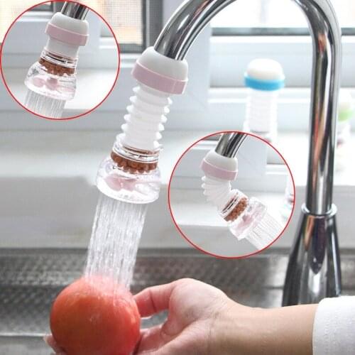360 Degree Adjustable Water Tap Extension Filter Flexible Shower Water Tap Bathroom Faucet Extender Kitchen Accessories Tools