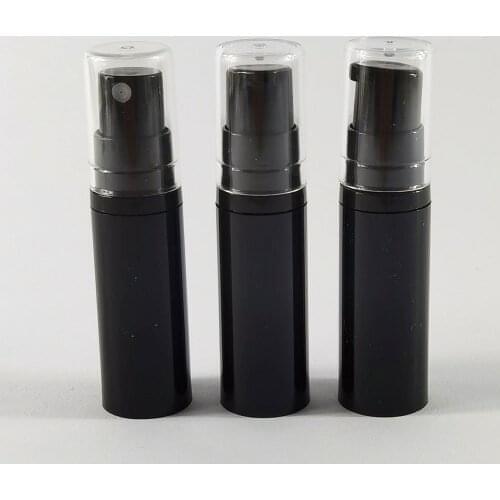360pcs 5ml Black Airless Lotion Pump Bottle 5cc Mist Sprayer Empty Airless Bottles Portable Vacuum Cosmetic Lotion Treament