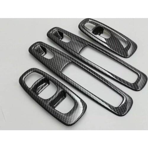 Abaiwai Car Styling Inner Door Armrest Cover Window Switch Control Panel Trim Sticker For Renault Kadjar 2015 2016 4 pcs/set