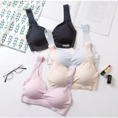 3D Sexy Lingerie Seamless Sport Bra Backless Top Bra Push Up Bralette Brassiere Women Underwear ice silk sports sleeping vest