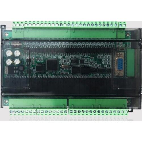 No Adds FX1N FX2N FX3U 48MR or 48MT, 6AD 2DA PLC RS232 RS485 Modbus RTU 24VDC forMitsubishi PLC, CAN optional
