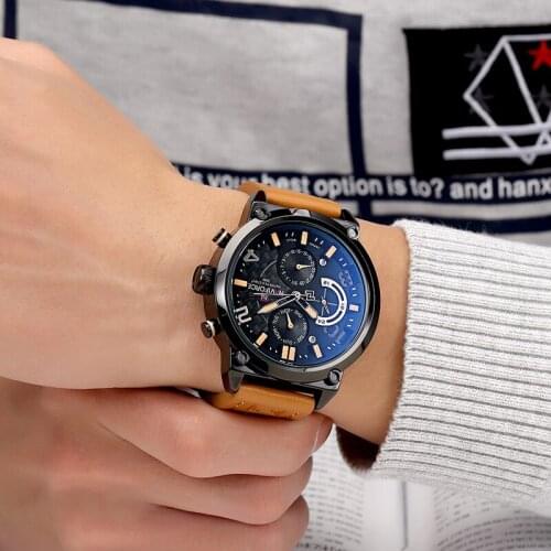 The New NAVIFORCE Top Luxury Brand Leather Analog Quartz Watches Men Calander Fashion Military Wristwatches Relogio Masculino
