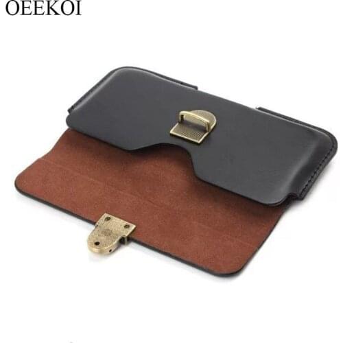 OEEKOI PU Leather Belt Clip Pouch Cover Case for Wiko Darkside 5.7 Inch