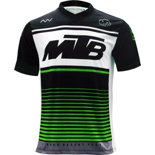Black green motocross Jersey mtb downhill jersey MX cycling mountain 2020 bike DH quick drying jersey