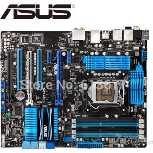 For ASUS P8P67 PROoriginal motherboard For intel DDR3 LGA 1155 for I3 I5 I7 CPU 32GB USB3.0 SATA3 P67 used motherboard