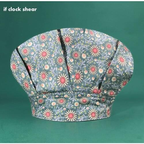 Cartoon printing Elastic medical Surgical nurse caps scrubs doctor clinical hat nursing beauty salon Beautician Pet grooming cap