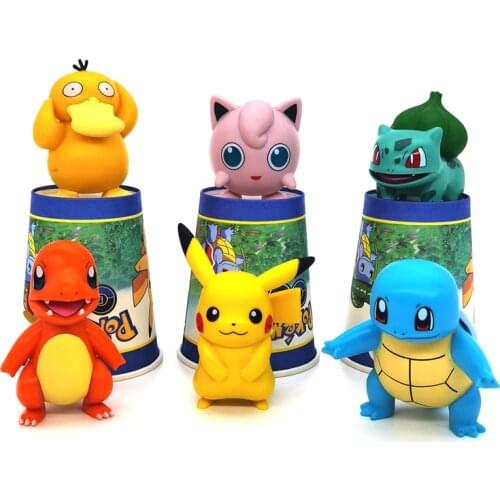 6 Styles Pokemon Pikachu pokemon figure пикачу фигурки аниме anime figure PVC Anime Figure Japanese Anime Toy Children Toys