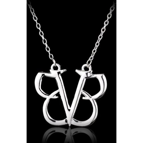 Six Design Classic Jewelry Black Veil Brides Rock Music BVB Logo Pendant Necklace Women Vintage Rock Band Choker Necklaces
