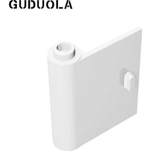 Guduola Building Block Door 1x3x3 Left with Hollow Hinge 60658 Frames Windows Walls MOC Special Brick Toys Parts 20pcs/lot