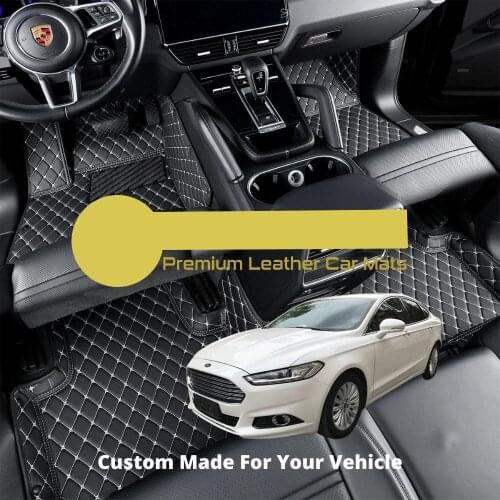 High quality Leather Car Floor mats For Ford Fusion Mondeo 2016 2015 2014 2013 Carpets Rugs Pads Accessories